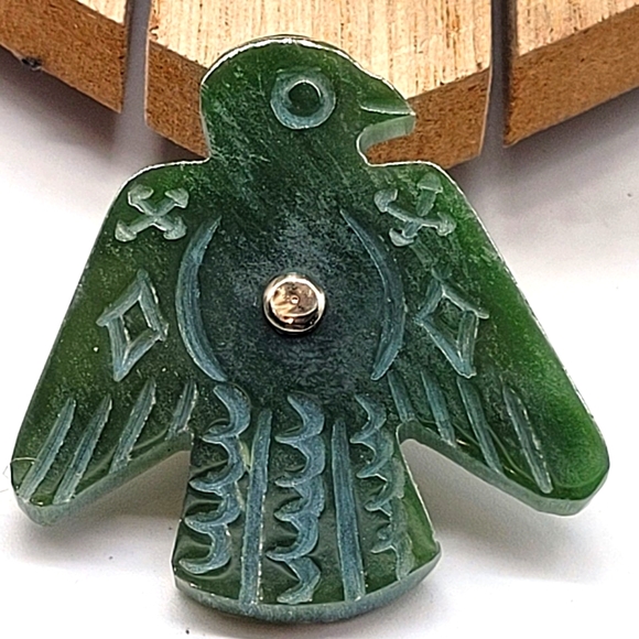 🦅Thunderbird jade bolo tie - Picture 1 of 3